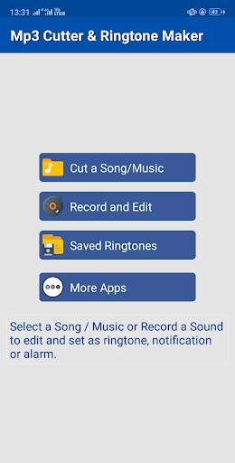 MP3 Cutter and Ringtone Maker screenshot 1