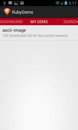 RubyGems Browser screenshot 2