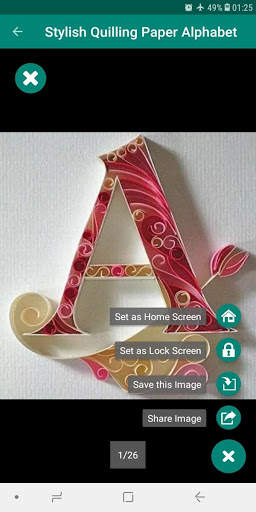 Stylist Quilling Paper Alphabets Design screenshot 4