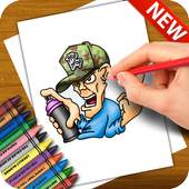 Learn to Draw Graffiti Characters 1