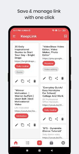 Link saver & Link manager : Bookmark Manager screenshot 1