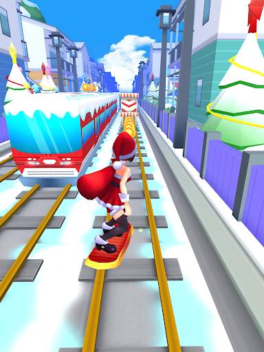 Subway Santa Princess Runner screenshot 4