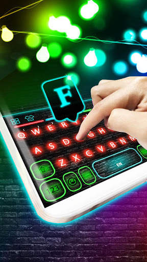 Flash Neon Light Keyboard Theme screenshot 2