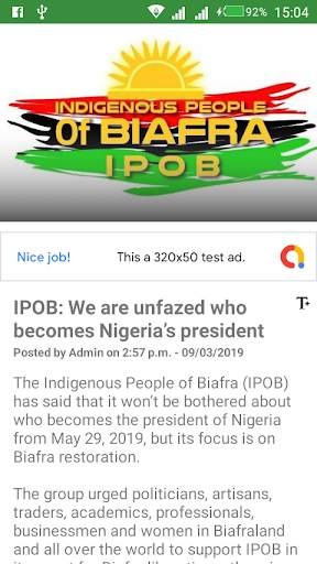 Biafra World News   Radio   TV screenshot 6
