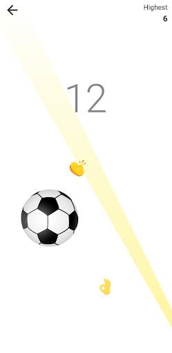 Messenger Football Soccer Game Tap Ball Juggle Tap screenshot 2