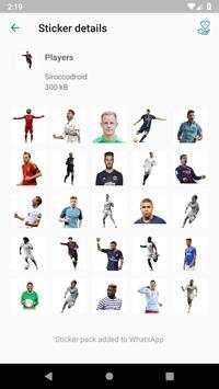 Football Clubs Player Sports Stickers for Whatsapp screenshot 1