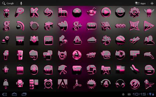 pink black 3D Next Launcher screenshot 5