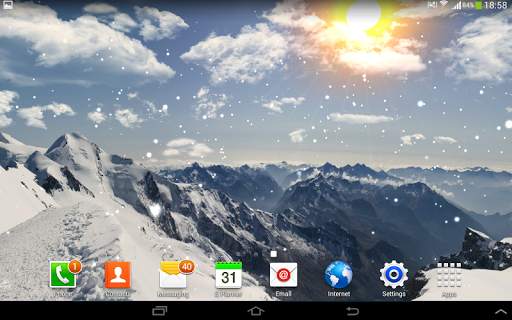 Winter Mountain Live Wallpaper screenshot 14