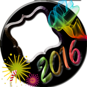 Color NewYear 2016 Photo Frame icon