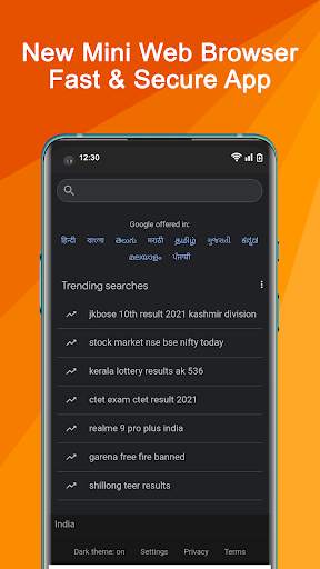 Uc Mini Turbo Browser - Secure screenshot 2