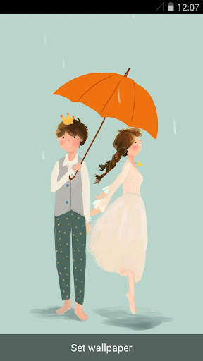 Rainy Romance Live Wallpaper screenshot 1