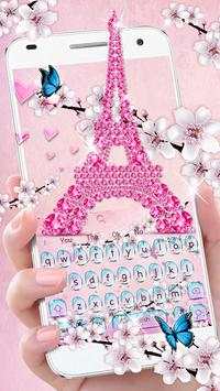 Girly Paris keyboard theme screenshot 2