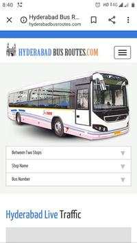 Hyderabad bus Routes screenshot 1