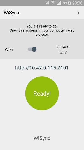 WiSync - wireless access screenshot 1