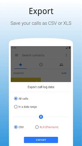 Call Log Analytics - Call History Manager, Backup screenshot 3