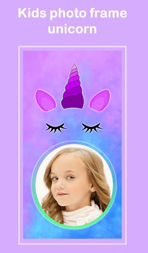 kids photo frame unicorn screenshot 4