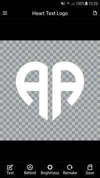 Heart Text Logo Maker (Heart Text Generator) screenshot 1