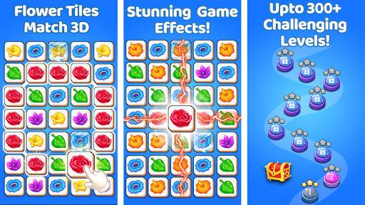 Flower Tiles Match 3d - Flower Matching Games Free screenshot 6