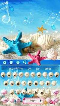 Summer Beach shell Keyboard Theme screenshot 4