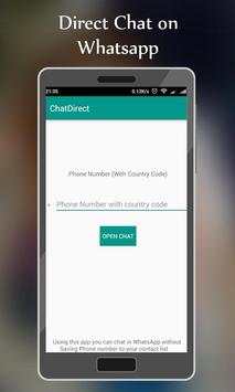 Direct Chat for WhatsApp screenshot 1