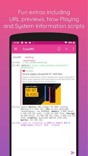 CoreIRC – Social Chat, DCC File Transfers screenshot 6