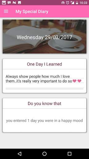 My Special Diary screenshot 1