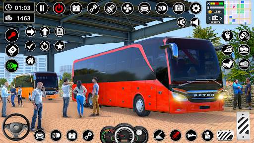 Coach Bus Train Driving Games screenshot 3