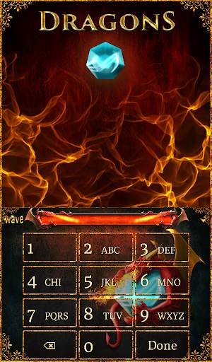 Dragons Animated Keyboard   Live Wallpaper screenshot 5