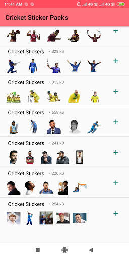 Cricket Stickers for Whatsapp - WAStickerApps screenshot 4