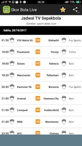 Skor Bola Langsung (Live) screenshot 8