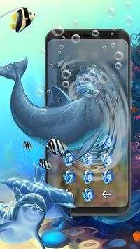 3D Pretty Dolphin Theme Blue Theme screenshot 5