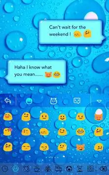 Blue water for Hitap Keyboard screenshot 3