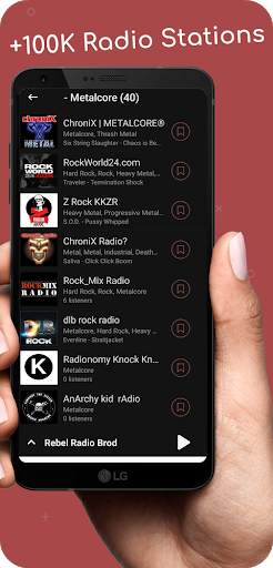 SHOUTcast Internet Radio Player & FM online 6 تصوير الشاشة