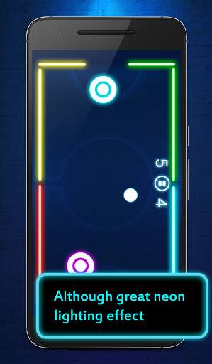 Hockey game - Neon Air Hockey screenshot 4