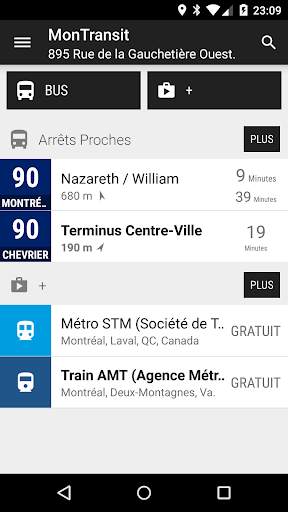 Bus Express exo Montréal - MonTransit screenshot 1