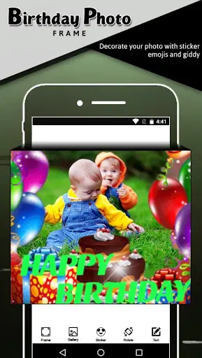 Birthday Photo Frame screenshot 1