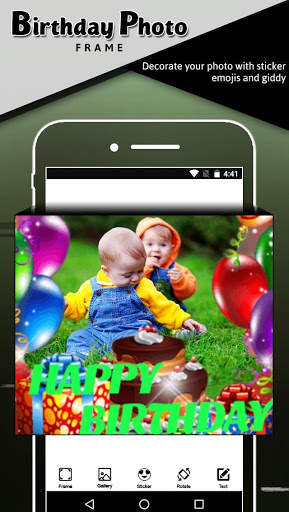 Birthday Photo Frame screenshot 1