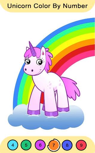 Unicorn Color By Number screenshot 2