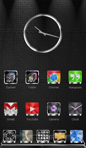 Next Launcher Theme Titanium screenshot 1