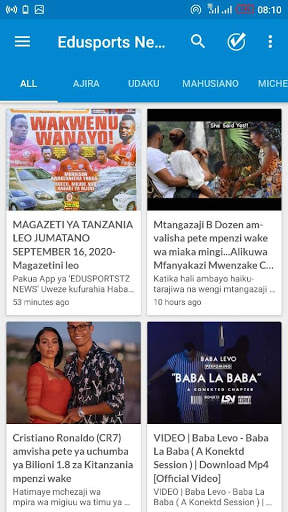 Edusportstz News (Lite version) screenshot 1