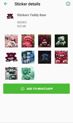 Stickers Teddy Bear for whatsapp screenshot 5
