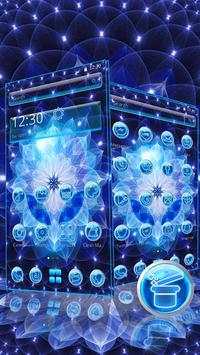 Blue Alien Technology Launcher Theme screenshot 3