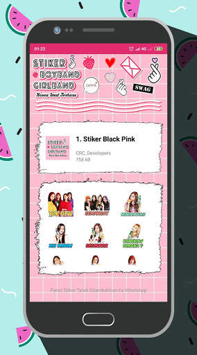 Stiker Boy Band & Girl Band Korea Imut Terbaru screenshot 4