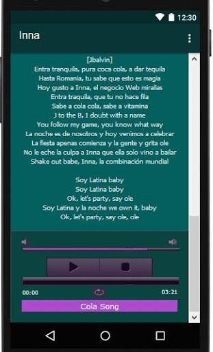 Inna Lyrics Music screenshot 4