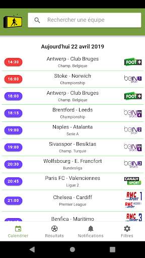 FootToWatch programme TV Foot screenshot 1