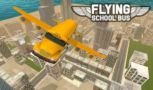 Flying School Bus Sim 2017 screenshot 7
