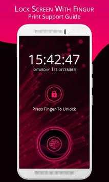 Lock Screen With Finger Print Support Guide screenshot 1
