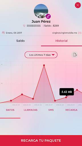 Virgin Mobile Mexico screenshot 2