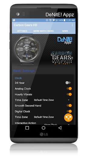 Carbon Gears HD Watch Face screenshot 4