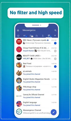 Messengeroo | speedy Telegram app screenshot 5